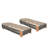 Outdoor Acacia Wood Patio Adjustable Lounge Chair Set Of 2-910197832