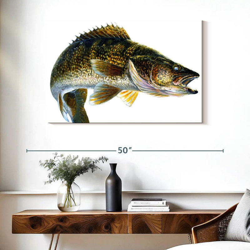 Break Line Walleye, 26" H x 39" W