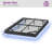 Queen Floating Bed Frame With LED Lights, Modern Fluted Floating Platform Bed With Heavy Duty Metal Slats, No Headboard-2114136079-2114136077