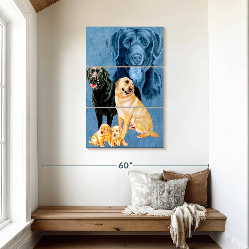 Brampt Labrador Retrievers, 45" H x 28" W