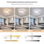 Modern 30cm Dimmable White LED Aluminium Ceiling Light With Remote