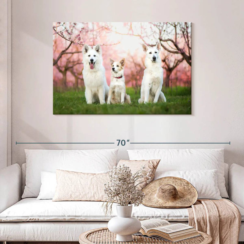 Crowle Dog Family, 30" H x 45" W
