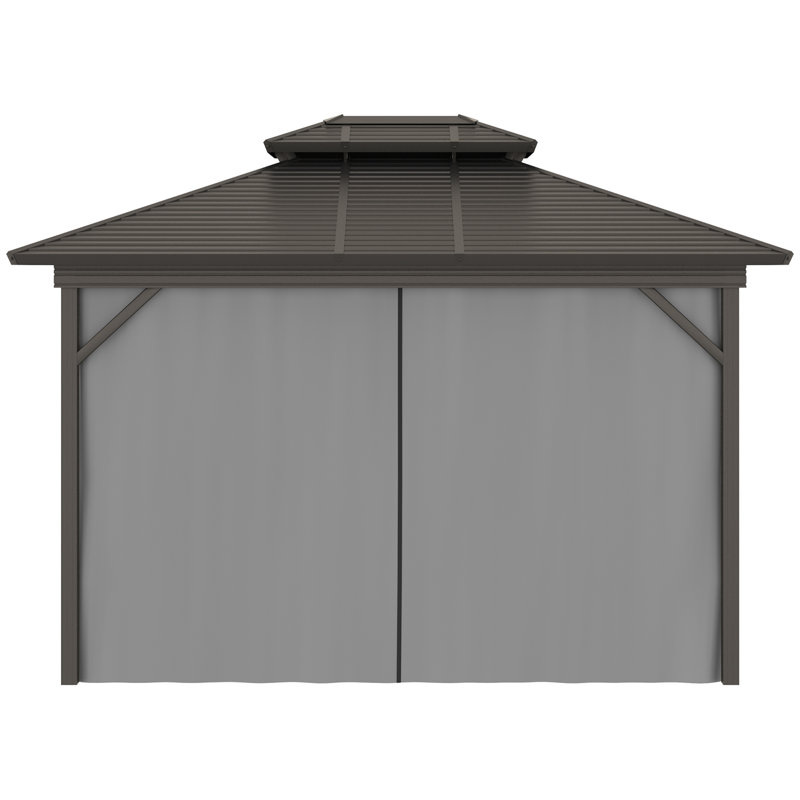 Toit rigide 10 pi L 10 pi. D Auvent en aluminium