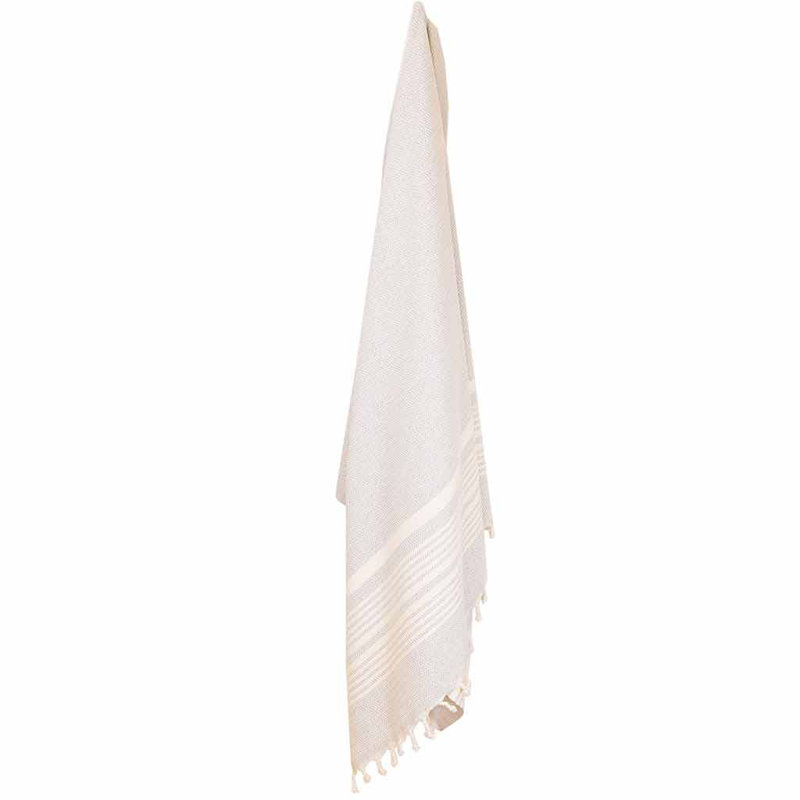 Serviette de plage en coton turc Cavas-Mitson, Brume