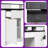 Modern 59" Fluted White L-Shaped Home Office Desk with Charging Station & Smart Storage-1083627321