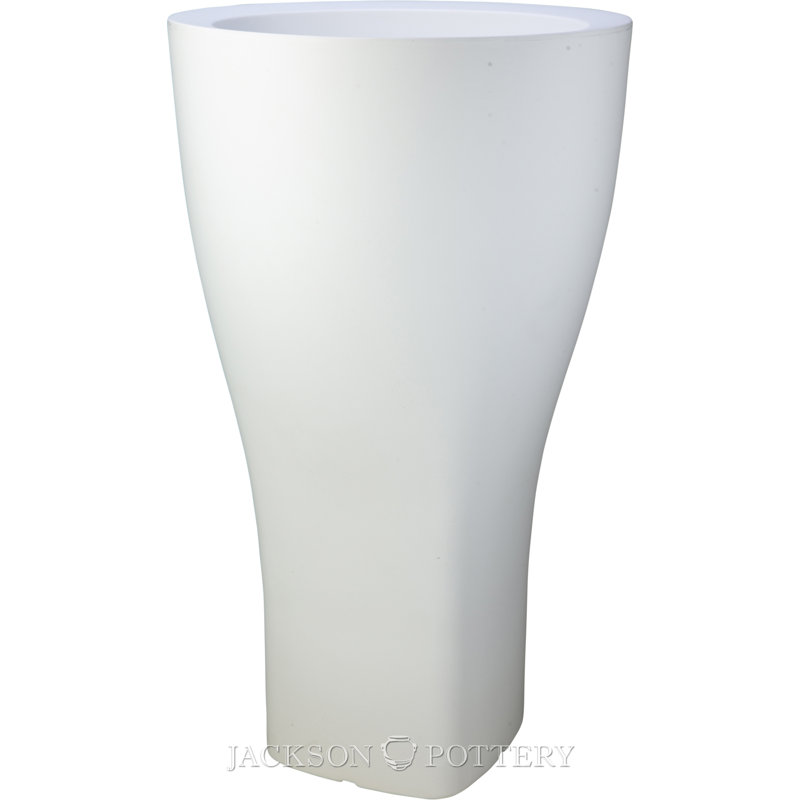 23 in. Domus Planter - White, White