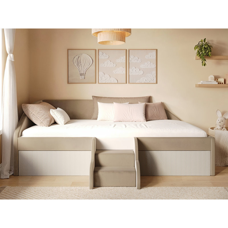 Upholstered Daybed, Beige