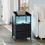 2-Drawer Nightstand with Charging Station & RGB Light Strip, Fabric Drawers-149086608