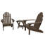 Chaise Adirondack en plastique avec table Anette-27118127