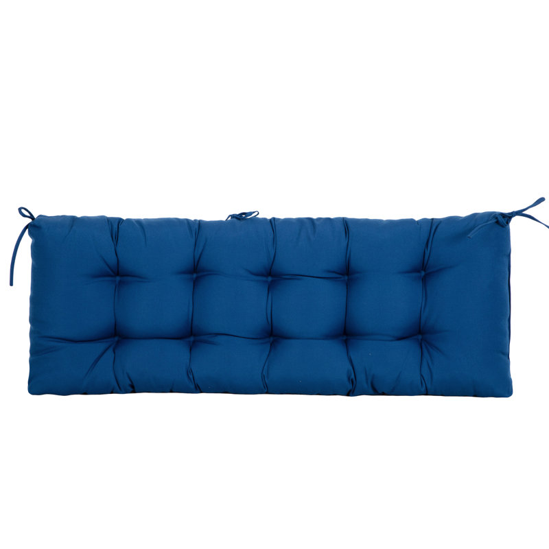 Cassella Outdoor 4'' Bench Seat Cushion, Classic Blue
