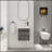 18"Wall-Mounting Bathroom Vanity With Ceramic Sink-1387299946