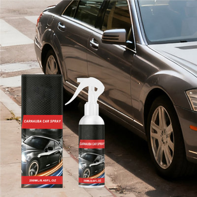 Palm wax automobile spray 250ml Carnauba Car Coating Spray  Gloss Paint Care Polish Spray  Hydrophobic  Water Repellent Auto Wax Spray For All Vehicle Paint Surfaces