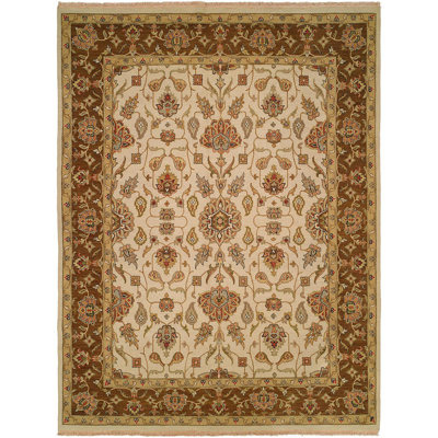 Tapis ivoire/brun tissé à la main townsville