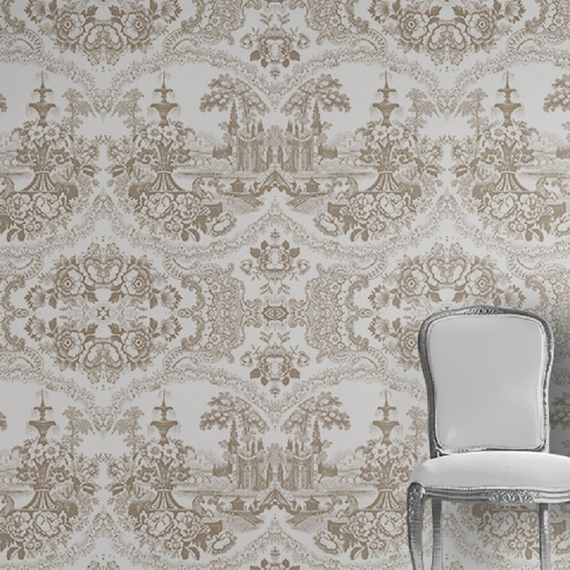 Mallie 10m x 90cm Matte Paste the Wall Wallpaper Roll, Cream