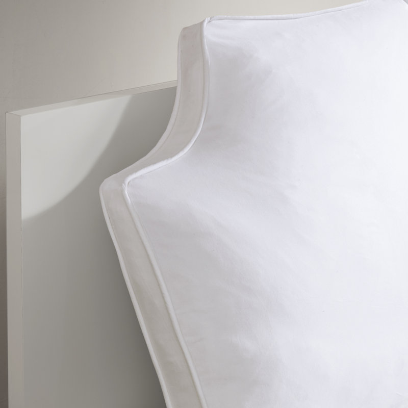 Oreiller surdimensionné en toile 100% coton, Blanc