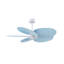 Alessandra Tropical - Five Blade Ceiling Fan - Integrated LED -Matte Black Finish -Light Blue Blades-968185022-968184996