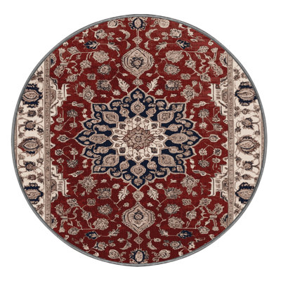 Machine Washable Persian Gray Area Rug