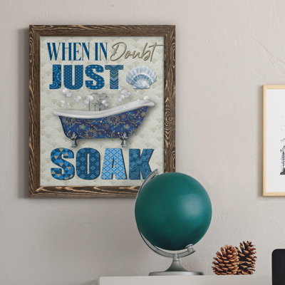 Just Soak - Art textuel sur toile
