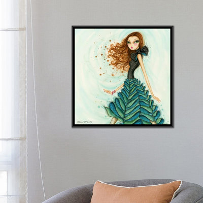 «Glitterati Bows Ruffles», peinture sur toile