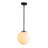 1 - Light Single Globe Schoolhouse Pendant Kitchen Island Pendant with 9.84" Glass Shade-1230830992-1230830993-1230831006