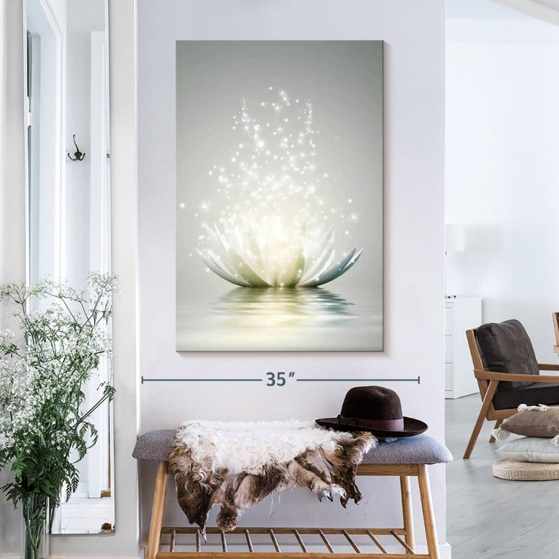 Sur toile, H 26 po x l 39 po x P 1,25 po
