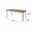 Table de salle à manger industrielle en bois et métal