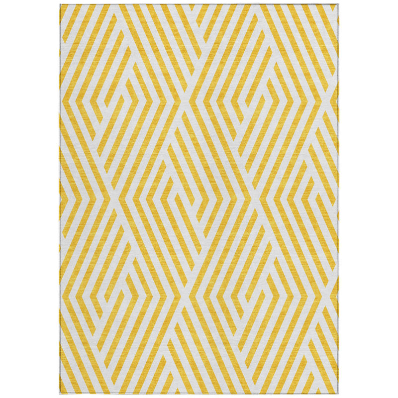 Tapis intérieur et extérieur lavable géométrique 10 pi x 14 pi HomeRoots