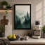 Quiet Northern Forest Scandinavian - Wrapped Canvas-1864211734-1864211735
