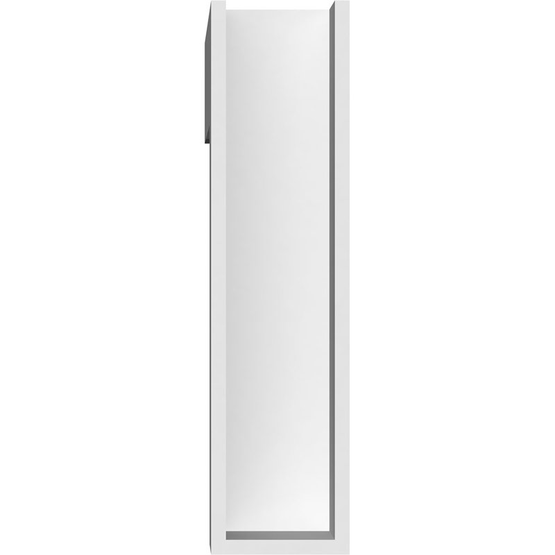 Standard Thorton Architectural Grade PVC Bracket with Block Ends, 14"H x 3"W x 14"D