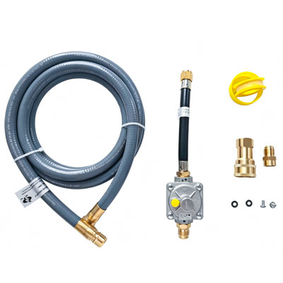Adaptateur de conversion de propane en gaz naturel pour barbecue, four à pizza, plaque chauffante et brûleur latéral - raccord de conversion de gaz universel pour équipement de cuisine extérieure