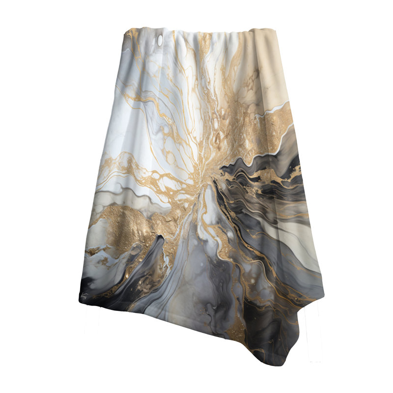 Jeté Lightning beige et noir liquide Art Explosion - Lightning Soft