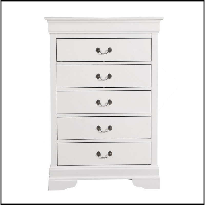 Commode Louis Phillipe, blanc, Blanc