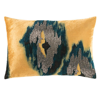 Jade Ikat Pillow Cover & Insert
