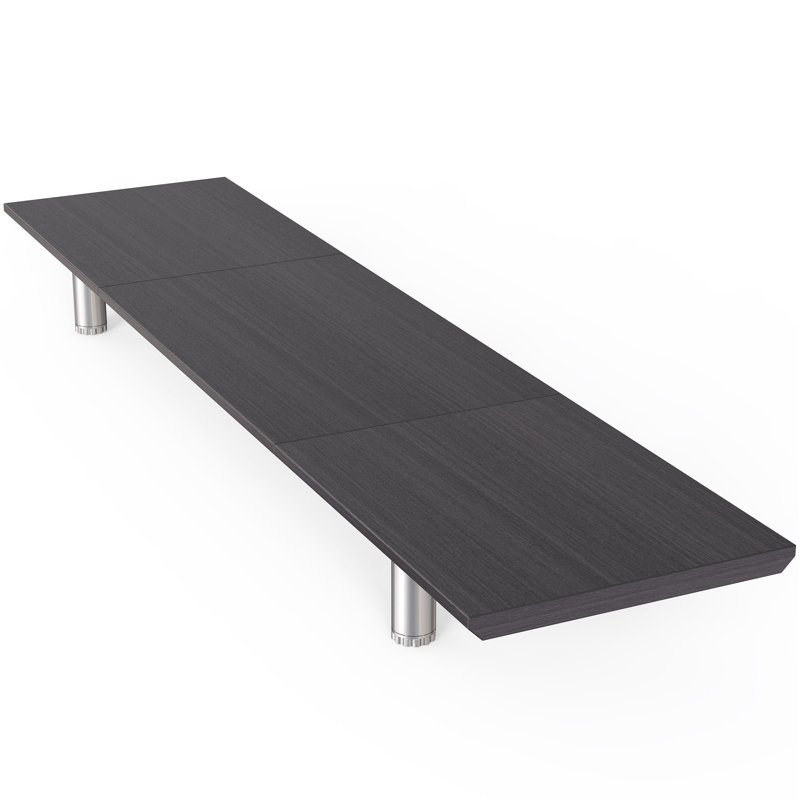 Delaware Wood Monitor Stand, Black