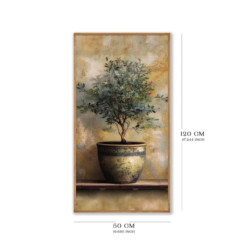 Élégante peinture encadrée décorative, 47,2 po x 19,7 po | Cadre 100% bois massif (épaisseur: 0,8 pouce) et œuvre d'art en panneau de fibres à densité moyenne 100% (épaisseur: 0,1 pouce) | Impression numérique époustouflante pour le salon, le bureau et la maison