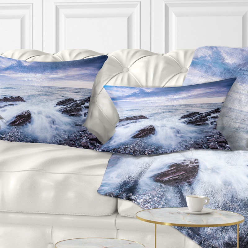 Coussins de plage lombaires seascape waves