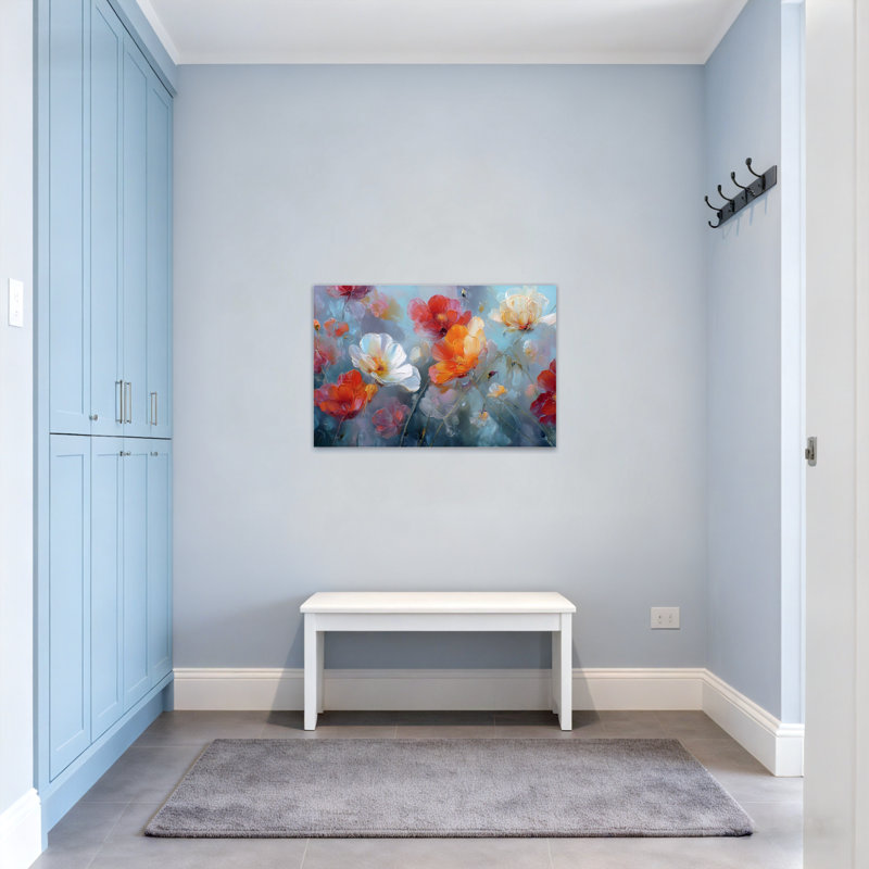 Plantes et fleurs, impression sur toile avec des couleurs douces Z251224084240944199, H 28 po x l 40 po