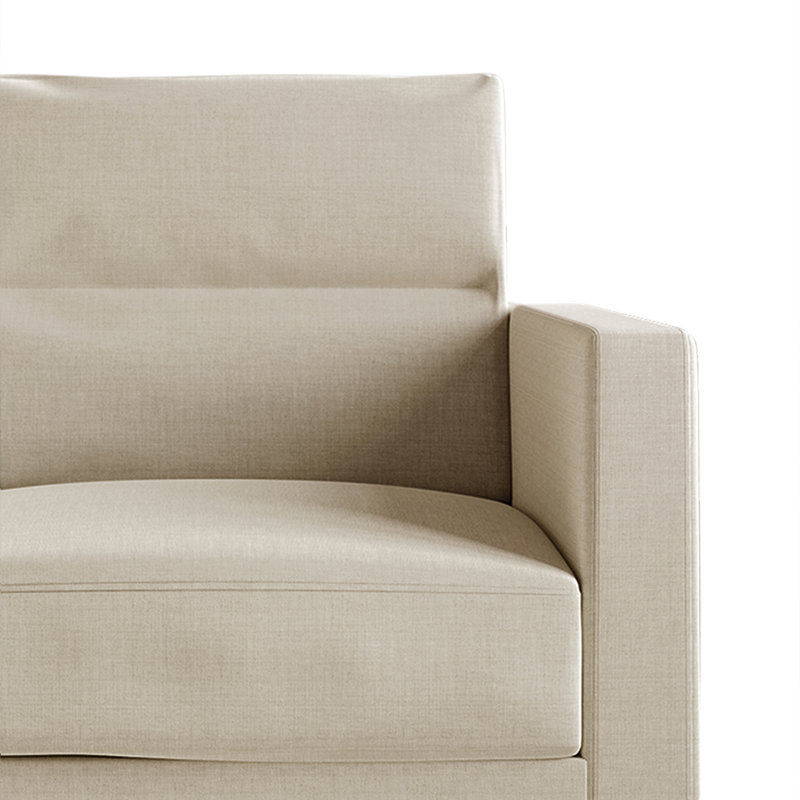 Causeuse rembourrée Macy, Beige