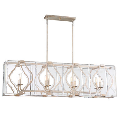 Lustre rectangulaire 8 lumières Brenton Cove Island