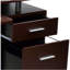 Bureau d'ordinateur avec rangement brun chocolat