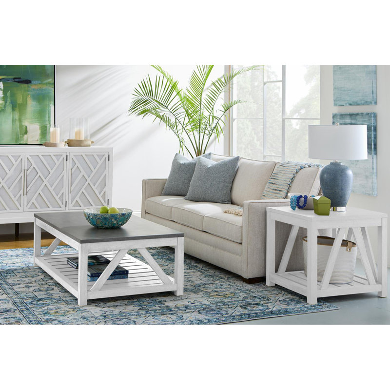 Bar / console Bennett (2 prises, 2 USB), H 36 po x l 72 po x P 16 po, Blanc