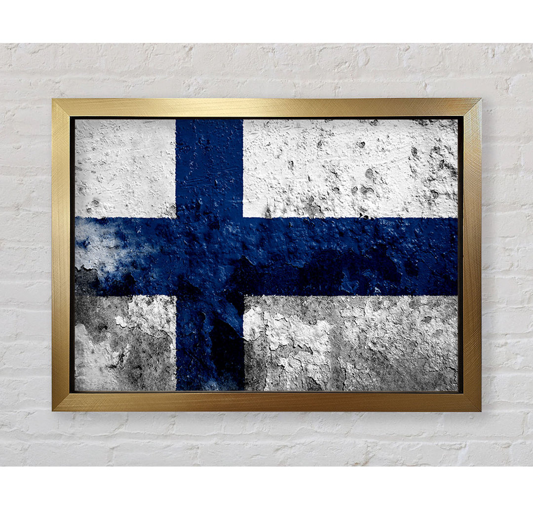 Finnland Flagge - Druck