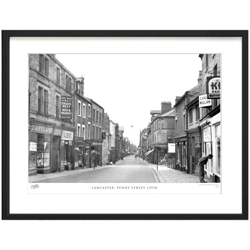 Lancaster, Penny Street C1950 - Single Picture Frame Print, 28cm H x 36cm W x 2.3cm D