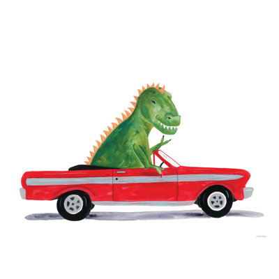 «Jakovis Dino Out And About on Canvas» par Rachel Nieman, reproduction