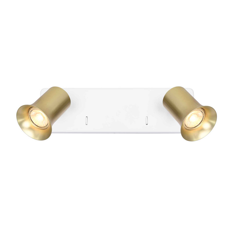Simanka Flush Mount, Gold, White