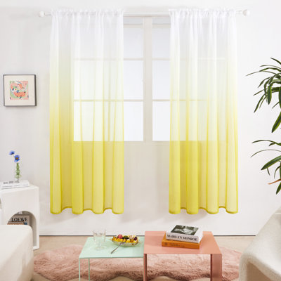 Paire de rideaux transparents Zhejno