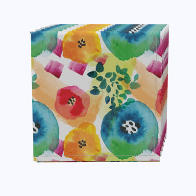 100% Cotton Floral Square Napkin