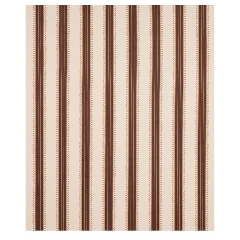 Etruscan Stripe Fabric, Brown