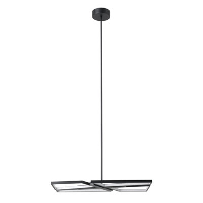 Parma 30-inch 4-light Textured Black 3CCT LED Chandelier