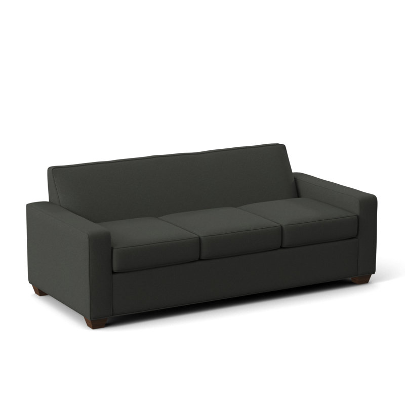 Avery Queen Sofa, Dorset Charcoal, Montana Walnut